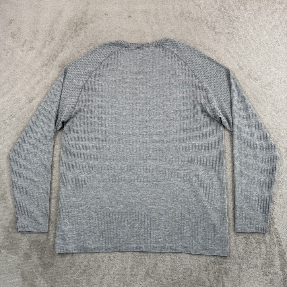 Lululemon Metal Vent Tech T Shirt Heather Grey Men 2XL Long Sleeve Training Gym - Picture 4 of 5